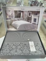 Комплект постільної білизни сатин люкс Maison D'or Rose Marine Grey Полуторний — изображение 4