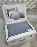 Вафельне плед покривало Maison D'or Emeline Grey 180x240 см - Зображення 3