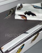 Комплект постільної білизни сатин Maison D'or Pulume Volante Antracite Сімейний - Зображення 4