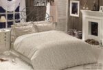 Комплект постільної білизни сатин люкс Maison D'or Rose Marine Beige Полуторний — изображение 2