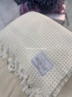 Вафельне плед покривало Maison D'or Emeline Cream 180x240 см - Зображення 5