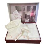 Подарунковий набір рушників Maison D'or Ruffle Love Ecru-Rose купити