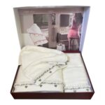 Подарунковий набір рушників Maison D'or Ruffle Love Ecru-Grey купити