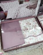 Комплект постільної білизни преміум сатин Maison D'or Lady Roses Dark Lilac Сімейний — изображение 3