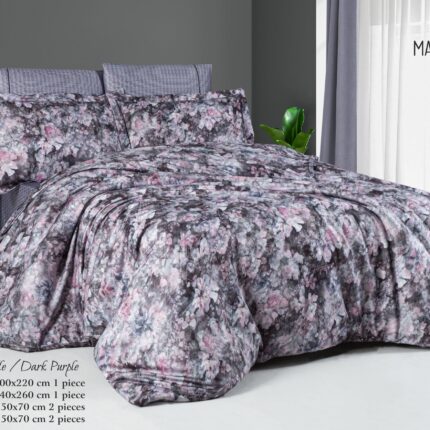 Комплект постільної білизни Maison D'or Yolanda Dark Purple тенсел