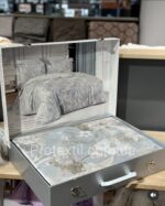 Комплект постільної білизни Maison D'or Lily Grey тенсел, євро - Зображення 5
