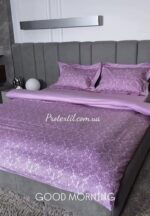 Комплект постільної білизни сатин люкс Maison D'or Rose Marine Lilac Полуторний — изображение 4
