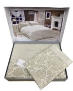 Комплект постільної білизни сатин люкс Maison D'or Rose Marine Beige Сімейний Купити