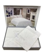 Комплект постільної білизни сатин люкс Maison D'or Rose Marine Ecru Сімейний Купити
