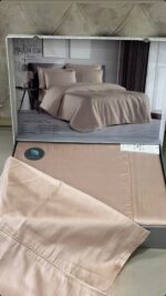 Комплект постільної білизни Maison D'or Solenne тенсел бежевий, євро - Зображення 3