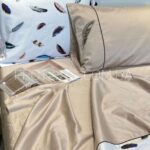 Комплект постільної білизни сатин Maison D'or Pulume Volante Beige Сімейний - Зображення 4