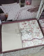 Комплект постільної білизни преміум сатин Maison D'or Lady Roses Beige Сімейний — изображение 2