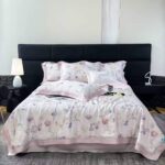 Постільна білизна з тенселю з літньою ковдрою Summer Series Pink Flower