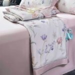 Постільна білизна з тенселю з літньою ковдрою Summer Series Pink Flower, Євро — изображение 3