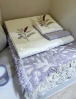 Постільна білизна з мусліновим пледом-піке Istanbul Armoni Lilac Євро - Зображення 3