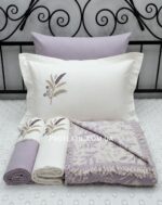 Постільна білизна з мусліновим пледом-піке Istanbul Armoni Lilac Євро - Зображення 2