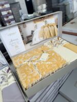 Постільна білизна з мусліновим пледом-піке Istanbul Armoni Sari Євро — изображение 5