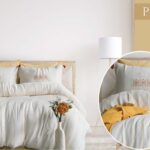 Постільна білизна з мусліновим пледом Istanbul Perge Sari Євро купити