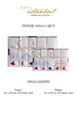 Набір кухонних махрових рушників з вишивкою Istanbul Perge 30x50 см - Зображення 6