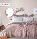 Постільна білизна з пледом піке Istanbul Dafne 200x220 см Gul Kurusu Купити