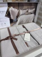 Вафельне покривало з наволочками Istanbul Vanessa 240x260 см Beige — изображение 2