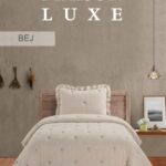 Муслінове покривало з наволочками Maison Lux 180x240 см Bej