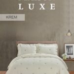 Муслінове покривало з наволочками Maison Lux 240x260 см Krem