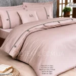 Постільна білизна люкс сатин з вишивкою Maison D'or Deluxe Rosa-Grey Євро Купити