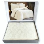 Постільна білизна бамбук Maison D'or Emerald Ecru Євро Купити