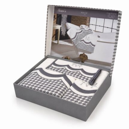 Набір махрових рушників Maison D’or Lowes White-Grey Купити