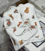 Дитячий махровий халат з капюшоном Maison D'or Tobi Junior White 2 роки - Зображення 3