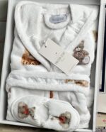 Дитячий махровий халат з капюшоном Maison D'or Tobi Junior White 2 роки - Зображення 4