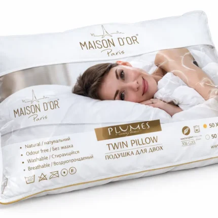 Подушка Maison D’or Plumes Twin Pillow пух-перо 50х70 см Купити.