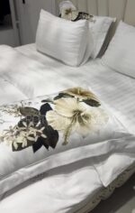 Комплект постільної білизни сатин Maison D'or Alita Beige Євро - Зображення 7