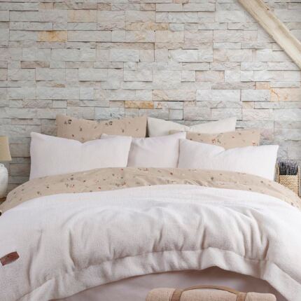 Купити Комплект теплої постільної білизни полуторний SHERWOOD Wooden Istanbul Ekru