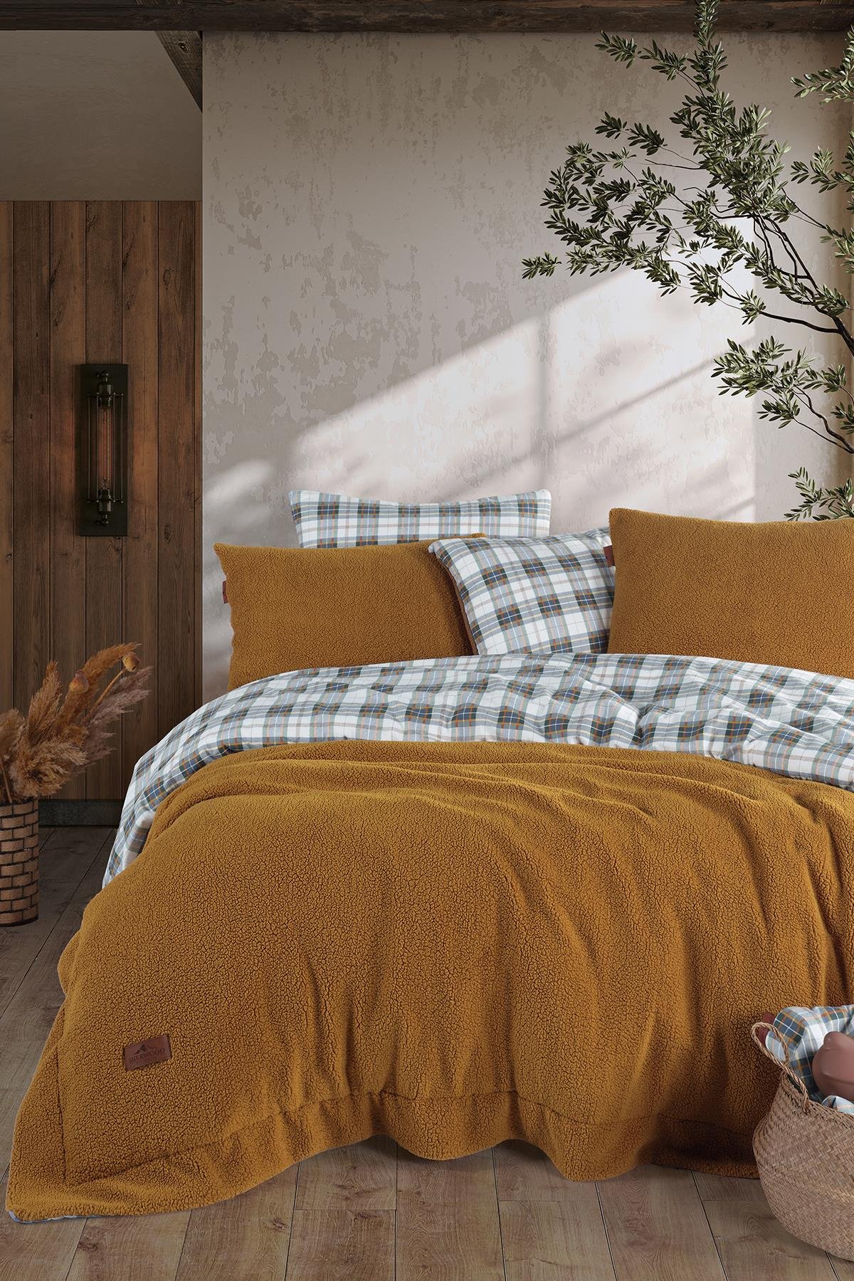 Комплект теплої постільної білизни полуторний SHERWOOD Cozy Istanbul Zerdecal Купити Комплект теплої постільної білизни полуторний SHERWOOD Cozy Istanbul Zerdecal