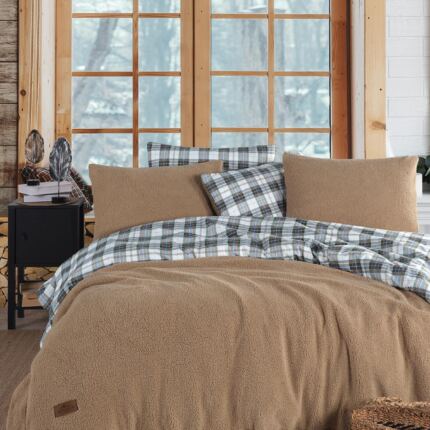 Купити Комплект теплої постільної білизни полуторний SHERWOOD Cozy Istanbul Kahve