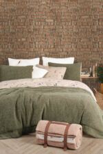 Купити Комплект теплої постільної білизни полуторний SHERWOOD Wooden Istanbul Haki